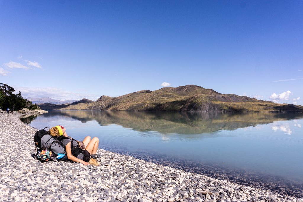 Marta trzeciego dnia trekkingu w Torres del Paine - chyba chce tu zostać